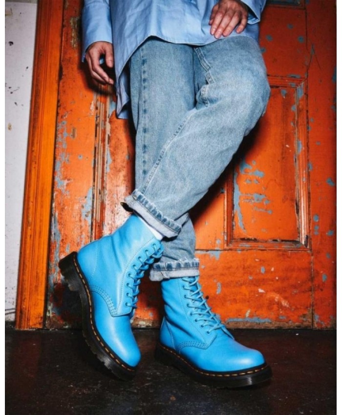 
            1460 Women Pascal Virginia Leather Boots MID BLUE        