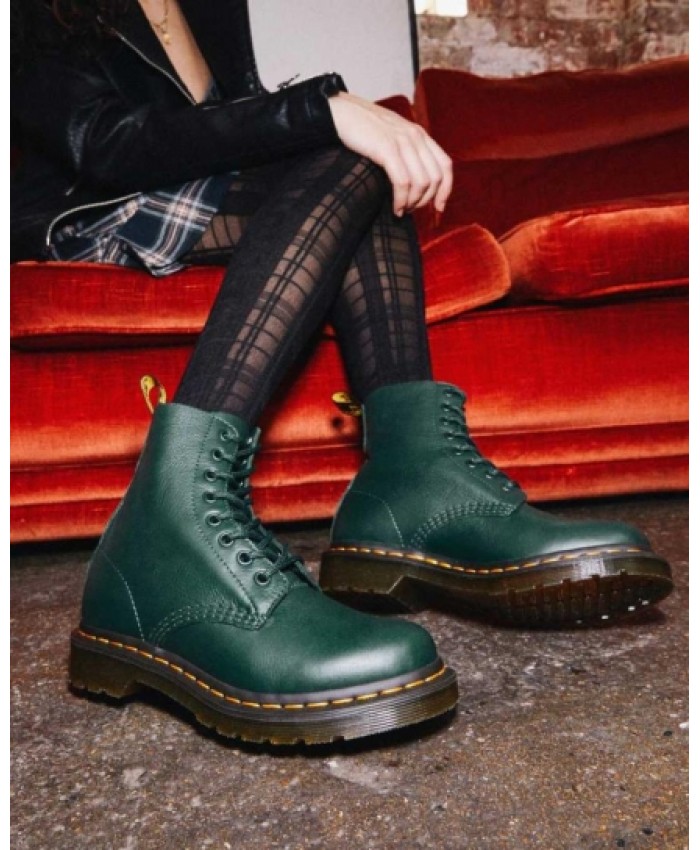 
            1460 Women Pascal Virginia Leather Boots PINE GREEN        