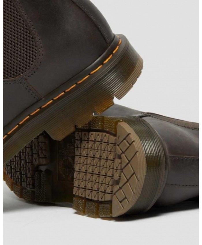 
            2976 Slip Resistant Leather Chelsea Boots DARK BROWN        