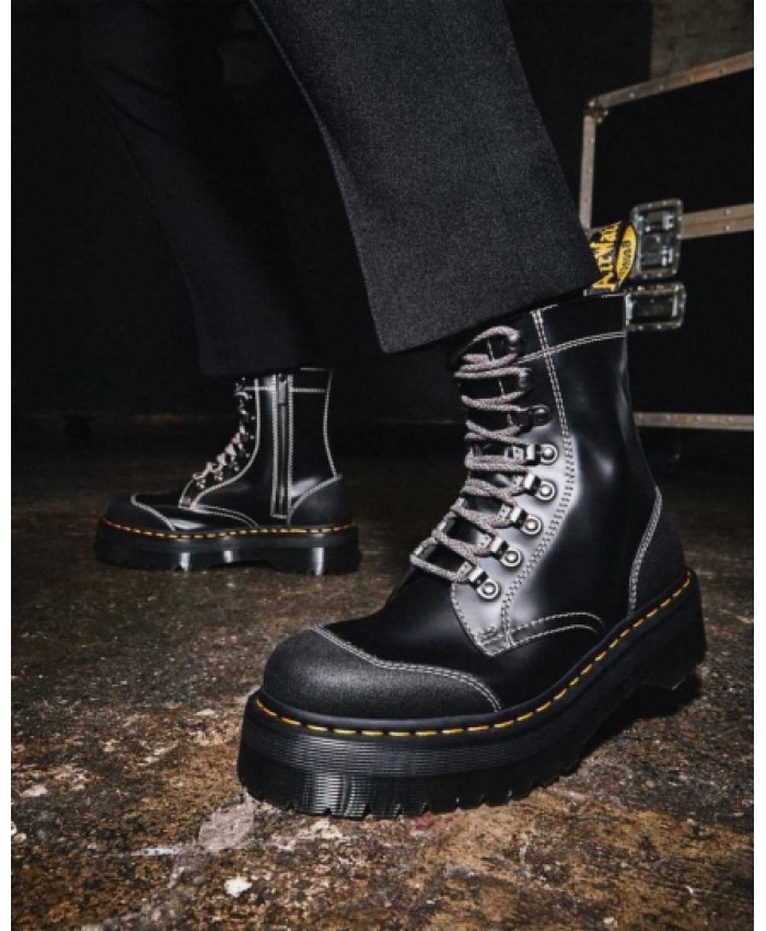 
            Moreno Bex Smooth Leather Platform Boots BLACKBLACK        