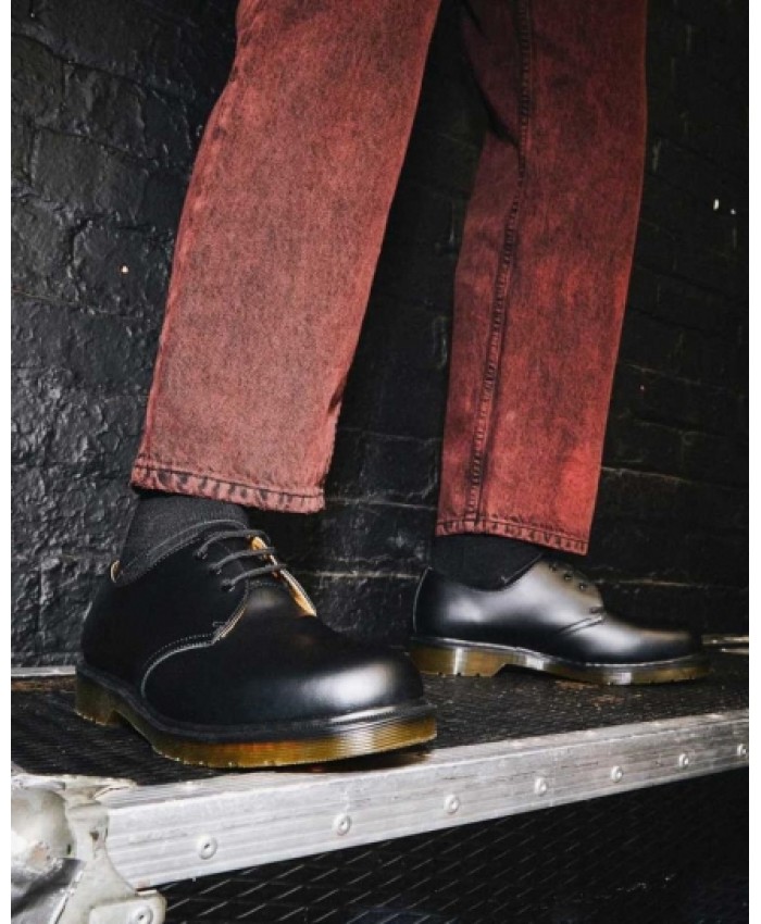 
            1461 Plain Welt Smooth Leather Oxford Shoes BLACK        
