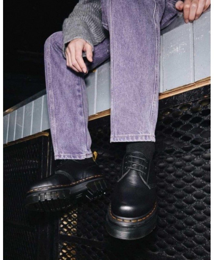 
            Audrick Nappa Leather Platform Shoes BLACK        