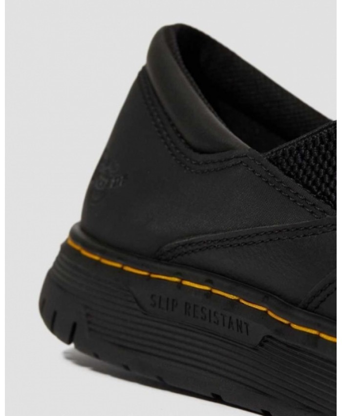 
            Brockley Slip Resistant Leather Work Shoes BLACK        