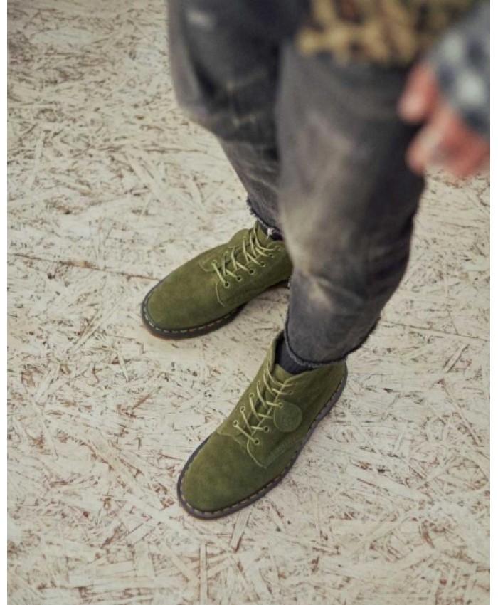 
            101 Suede Ankle Boots ARMY GREEN        