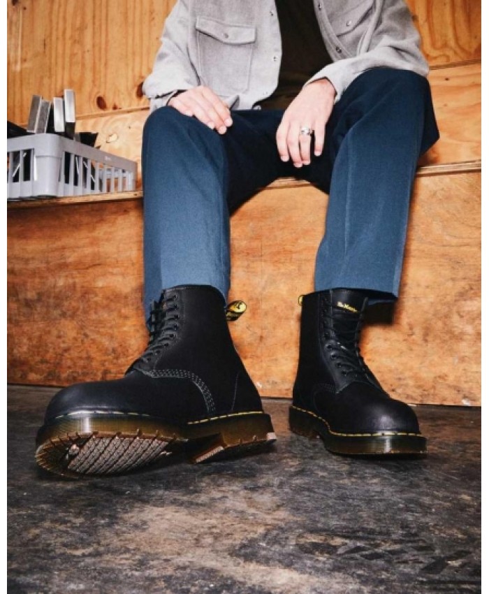 
            1460 Slip Resistant Steel Toe Boots BLACK        