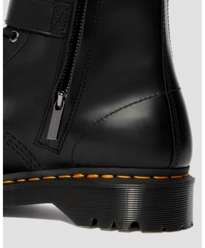 
            1460 Smooth Leather Buckle Boots BLACK        