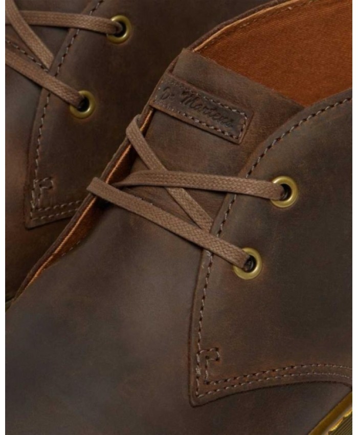 
            Cabrillo Men Crazy Horse Leather Desert Boots DARK BROWN        