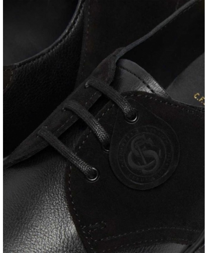 
            1461 Leather Suede Saddle Shoes BLACK        