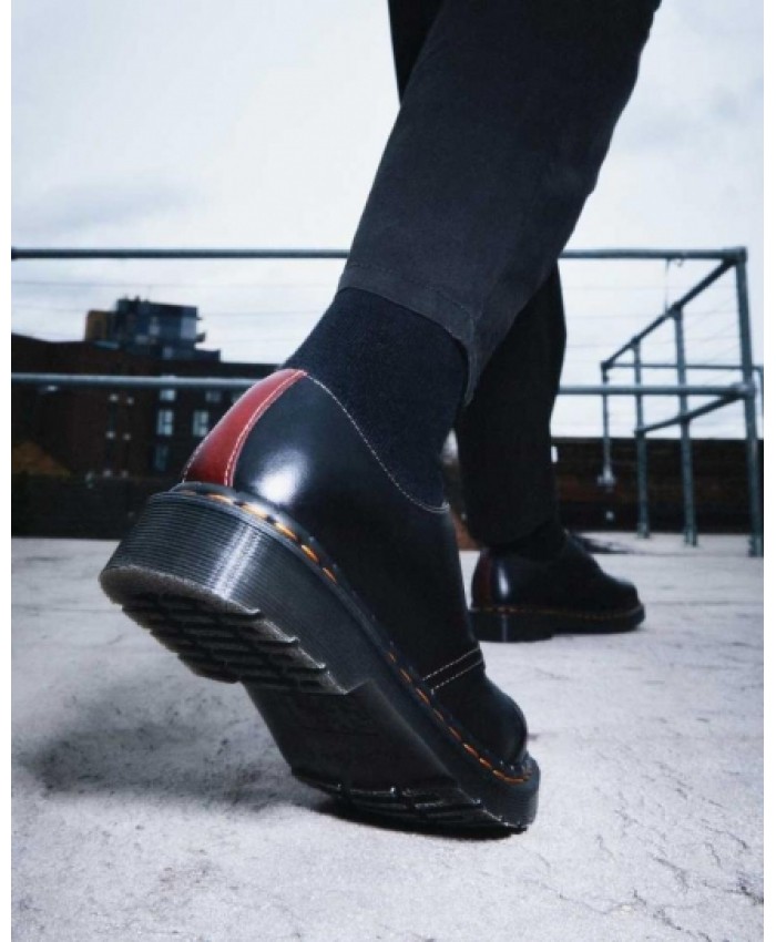 
            1461 Men Abruzzo Leather Oxford Shoes BLACKBROWN        