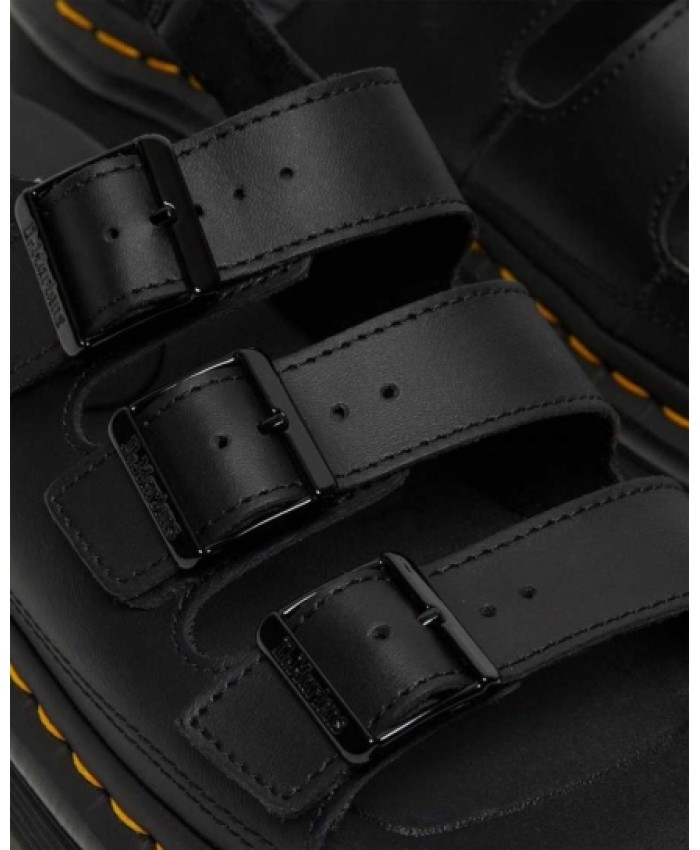 
            Soloman Men Leather Strap Sandals BLACK        
